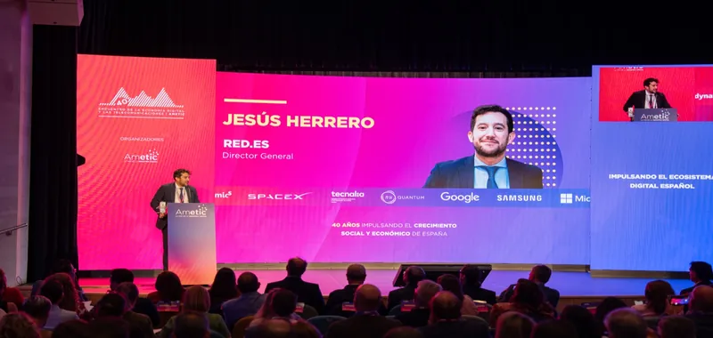 Jesús Herrero, director general de Red.es, interviene en la 40.ª edición del Encuentro de la Economía Digital y las Telecomunicaciones de AMETIC